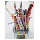 Rolling Metal Laundry Cart w/ 34 Gift Wrap Rolls