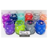 10 Pc Ello Rubber Sleeve Glass Set