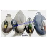 4 Foam & Plastic Hunting Ducks