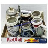 6 Ceramic Steins
