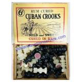 Cigar Box & Marble Chess Pieces