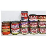 11 Butter-Nut Coffee Tins (Varied Condition, Age,