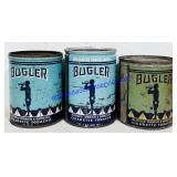 3 Bugler Cigarette Tobacco Tins (Varied