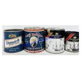 4 Tobacco Tins (Varied Brand, Age, Condition, &