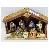 Wooden Nativity Scene Decoration