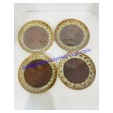 Vintage Pottery Dinner Plates