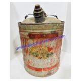 Vintage Delphons Galvanized Can
