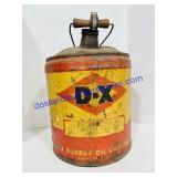 D-X Sunrry Oil Company Can