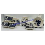 Vintage Churchill Blue Willow Ceramic Dishes