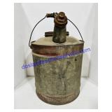Vintage Galvanized Metal Fuel Can