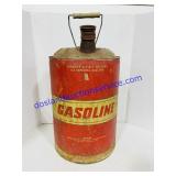 Vintage Edcan Gasoline Metal Can