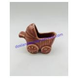 Pink Ceramic Buggy Planter