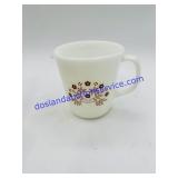Pyrex Milk Glass Creamer "Summer Impressions"