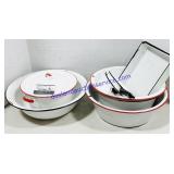 Large Lot of Enamelware