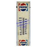 Vintage Metal Pepsi Thermometer 7x28"