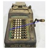 Allen Wales Deck Model Adding Machine