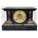 Antique Wooden Gilbert Mantle Clock