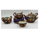 Vintage Japanese Kutani Porcelain Tea Set