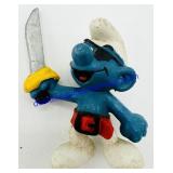 Vintage Rubber Pirate Schleich Smurf