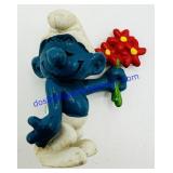 Vintage Rubber Lover Schleich Smurf