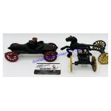 Cast Iron Car & Horse (No Carriage) Decorations