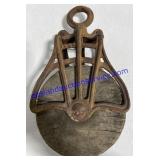 Wood And Metal Pulley