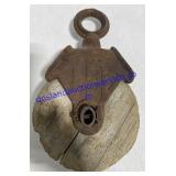 Wood And Metal Pulley