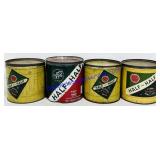4 Half & Half Tobacco Tins w/ Lids (Varied