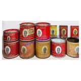 11 Prince Albert Smoking Tobacco Tins (Varied