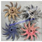 4 Small Rotary Wheels