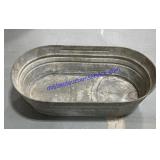 Galvanized Oval Tub (43"x23"x12")