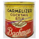 Bachman Carmelized Cocktail Stix Vintage Tin w/