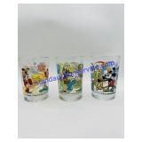 Vintage Walt Disney 100th Anniversary Glass Cups