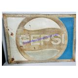 Vintage Metal Pepsi Sign 32x23"