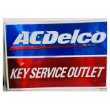 ACDelco Key Service Outlet Metal Sign 36x24"