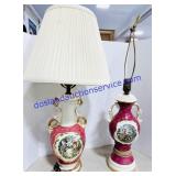 Pair Electric Lamps