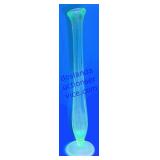 Swung Small Uranium Glass Vase