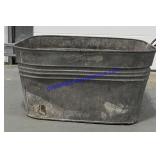 Square Galvanized Was Tub