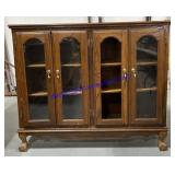 Oak China Cabinet.  Missing 1 Glass Panel For A