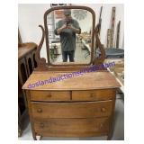 Dresser With Mirror.  66"x42"x19"
