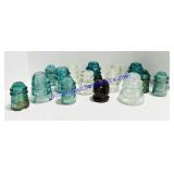 Collection of Glass Insulators (damage noted)
