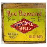Antique Hood River Apples Wooden Shipping Crates