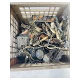 Crate Of Vintage Door Knobs & Handles