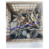 Crate Of Vintage Door Knobs & Handles