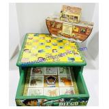 Wooden Toy Drawer and Cardboard Noah
