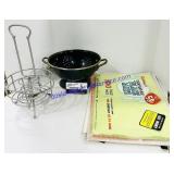 Metal Strainer, Metal Toilet Paper Holder and