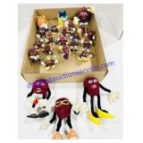 Collection of Plastic Mini California Raisins,