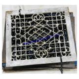 6 Antique Cast Iron Vent Covers