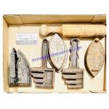 3 Irons, 2 Chain Breakers, Flour Sifter Rod
