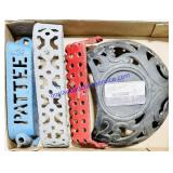 4 Cast Iron Wall Baskets